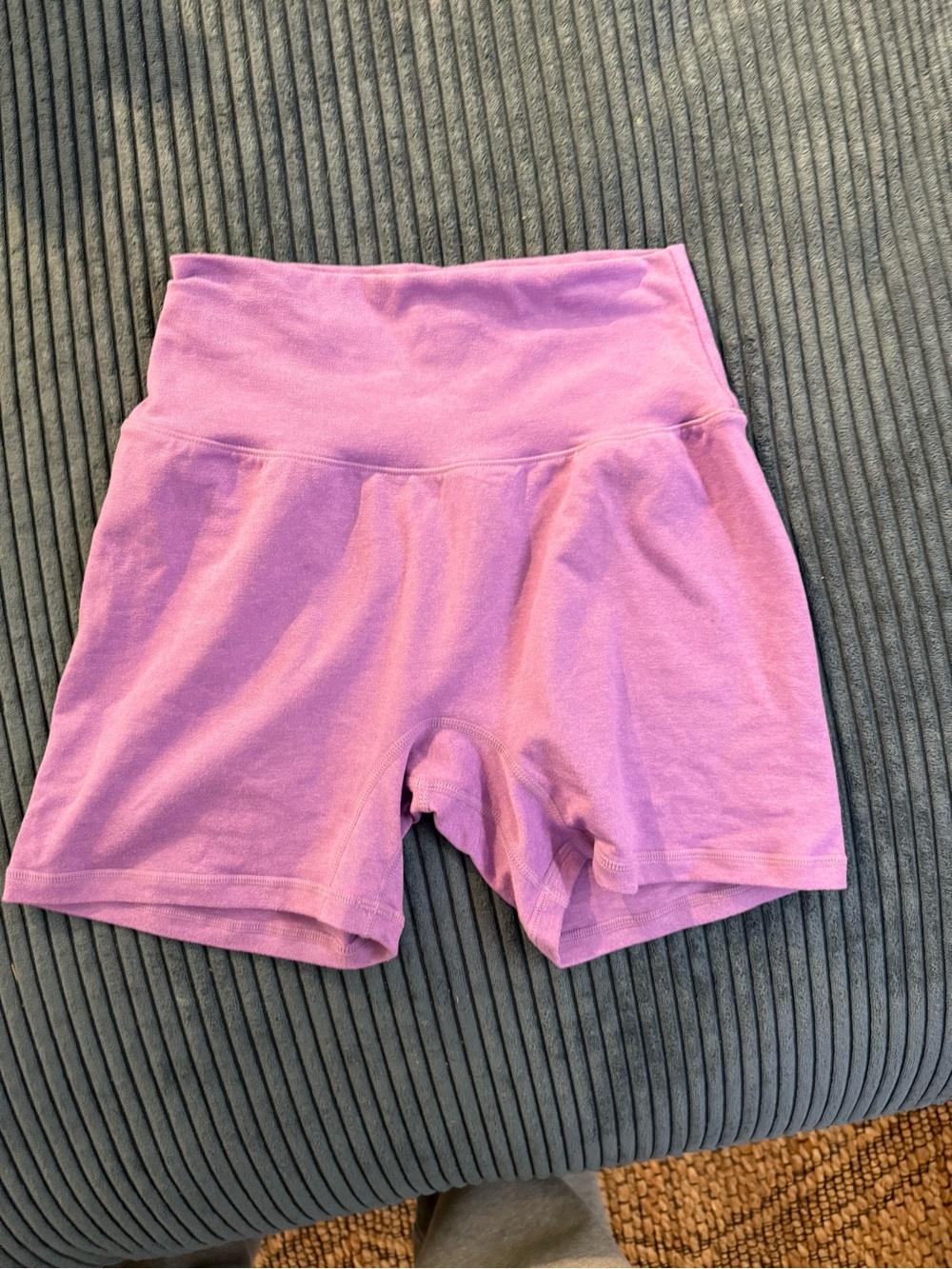 P'tula High-Waist Bike Shorts in Lavender Pink